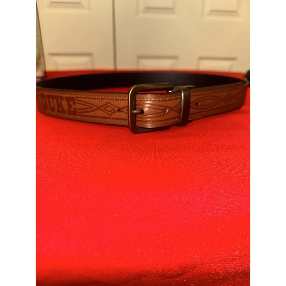 Men's Double Sided Black And Brown John Wayne Belt Size 44